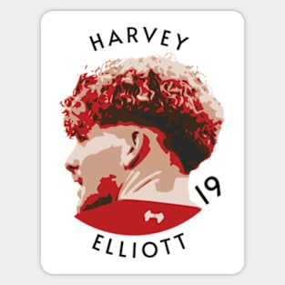 Harvey Elliott - A Red LFC Liverpool FC bk Sticker